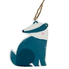 Holz Dekoanhanger Woodland Dachs Sass Belle Dekoration Kinderzimmer Dekoration Dach