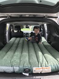 Car Camping In Jeep Grand Cherokee Full Size Blow Up Mattress Jeep Camping Jeep Wj Car Camping