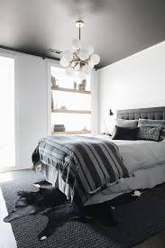 Custom 3d photo wallpaper mural boy bedroom background wall wall covering children's room cartoon anime characters. Black And Gray Boy Bedroom With Lighted Shelves Contemporary Boy S Room