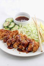 Air Fryer Chicken Katsu with Homemade Tonkatsu Sauce - The Real Recipes