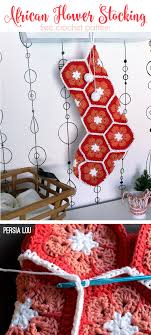 Sign up to receive the best crochet ideas straight to your inbox. African Flower Crochet Stocking Free Tutorial Persia Lou
