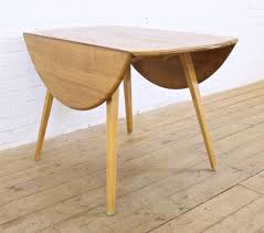 Vintage Ercol Windsor Light Elm Round Drop Leaf Dining Table 1960s Retro Dining Table Decor Drop Leaf Dining Table Dining Table Decor Modern