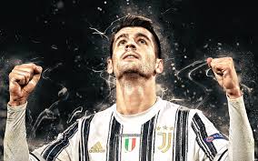 Juventus digital wallpaper, architecture, built structure, building exterior. Download Wallpapers Alvaro Morata 4k 2020 Juventus Fc Spanish Footballers Soccer Alvaro Borja Morata Martin Serie A Italy Alvaro Morata 4k White Neon Lights Football Juve Bianconeri Alvaro Morata Juventus For Desktop