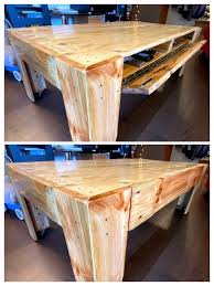 This diy nightstand features a hidden compartment and is an easy beginner woodworking project using concealed joints! Pallet Coffee Table With Secret Compartment And Invisible Wheels 7 Steps With Pictures Instructables
