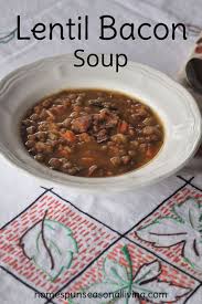 Lentil Bacon Soup Recipe Lentil And Bacon Soup Bacon Soup Shake Recipes Healthy