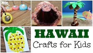 The hibiscus arrangement was free clipart found on the web, and the accompanying swirls were the tiki masks complete the overall theme and the blue wave borders give a tropical beach idea. Hawaii Crafts For Kids 3 Boys And A Dog 3 Boys And A Dog
