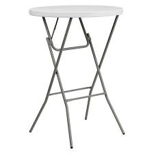 Flash Furniture 2 6 Foot Round Granite White Plastic Bar Height Folding Table Walmart Com Folding Table Bar Height Table Round Folding Table