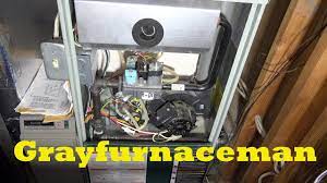 When the thermostat asks for heat, it basically flips a switch that connects the rh terminal to the w terminal, which is in turn connected to the w terminal in the furnace via the other black wire. Why Is My Fan Running All The Time With No Heat Youtube