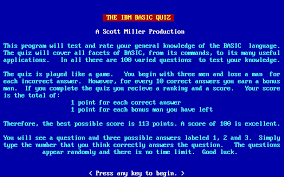 Here's how to move it back to the top. Download The Ibm Basic Quiz My Abandonware