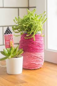 Recycle Old Jars Into Succulent Planting Pots With Color Block Twine Planting Pots Plants Diy Arts And Crafts