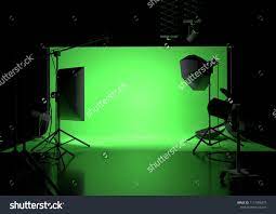 A Green Screen Photography Studio Background With Lighting 3d Illustrationphotography Studio Background Photography Studio Background Green Screen Photography