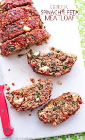 Greek Spinach And Feta Meatloaf Super Yummy And Unique Meatloaf Recipes Healthy Greek Recipes Healthy Recipes