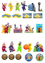 24 Stand Up Teletubbies Edible Premium Wafer Paper Cake Toppers Di 2020 Kartu Pernikahan Kartu Anak
