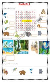 Free animal habitats activities and classroom resources! Animals And Their Habitat Esl Worksheet By Stessenspaola