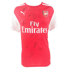 Everything for a fan of arsenal fc. Signed Arsenal Fc Jersey Fully Autographed Shirt Ozil Alexis Firma Stella