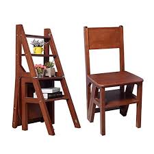 Organizedlife Brown Convertible Ladder Chair Library Kitchen Step Stool Buy Online In Isle Of Man At Isleofman Desertcart Com Productid 33553464 Discover the furthest reaches of your kitchen cabinets!