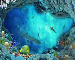 Ini bisa dijadikan tema pemandangan laut yang sedang anda buat. 3d Wallpaper Lantai Ruang Tamu Bawah Laut Yang Indah Coral Hiu Pemandangan Hd Digital Printing Pvc Lantai Kertas Dinding Wallpaper Aliexpress