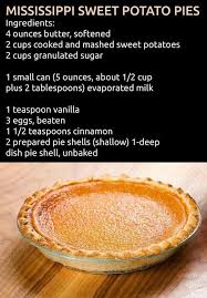 Mississippi Sweet Potato Pie Mix Butter Potatoes Sugar And Evaporated Milk Until Well Blende Sweet Potato Pies Recipes Sweet Potato Pie Sweet Potato Recipes
