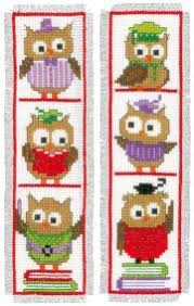 The product does not contain frame.with different patterns on both sides the color block in the. Vervaco Cross Stitch Bookmark Owls In Santa Hats Craftmar