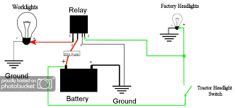 Its shown for a four headlight system. Wiring Tractor Lights Wiring Diagram B81 Have