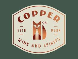Wine And Spirits Copper Logo Design Logo Design Inspiration Logo Design