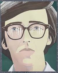 Signed Alex Katz Print Of Portrait Of Kenneth Koch