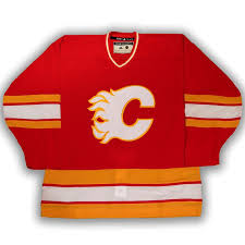 Für die los angeles kings, san jose sharks sowie chicago verantwortlich. Calgary Flames Red Jersey