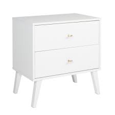 Browse the best of bellamy studios now. Prepac Milo Mid Century Modern 2 Drawer Nightstand White Walmart Com Walmart Com