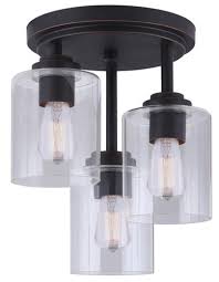 This fixture features a luxurious oil rubbed bronze finish, a graceful design, and frosted glass shade. Patriot Lighting Henrik Rubbed Antique Bronze 3 Light Semi Flush Mount Ceiling Light At Menards