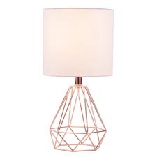 Dustin 16.9 gold arched table lamp set (set of 2) by. 18 Ul Certificated Table Lamp W Rose Gold Hollowed Out Base Desk Lamp With Pink Base White Fabric Shade For Living Room Bedroom Bedside Walmart Canada