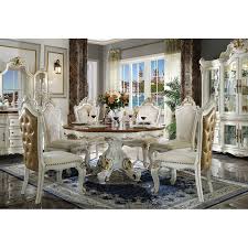caiden round dining table with 6 chairs