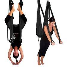 Made of the heavy parachute material, this yoga swing will serve you well for years without ripping. Black Gravotonics Aerial Yoga Inversion Swing St Petersburg Yoga