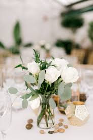 Emotion Packed Wedding At A Philly Greenhouse Small Wedding Centerpieces Wedding Table Centerpieces Wedding Flowers