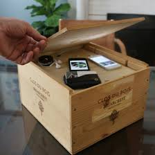 They're quite popular as an upcycling medium because many arrive decorated. Diy Wine Crate Charging Station Craftgawker