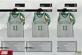 Boston celtics 2014 st patricks day uniform chris creamer s. Boston Celtics City Jersey Icon 2018 Nba 2k17 At Moddingway