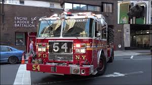 In the market to buy a truck? Dog Riding Fire Truck Fdny Fire Engine 54 Responding Youtube