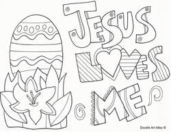 Children love the victory when jesus rose from. Easter Coloring Pages Religious Doodles