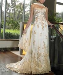Custom Golden Wedding Anniversary Dress Gown Size 4 6 8 10 12 14 16 18 20 22 Indian Wedding Dress Gold Wedding Dress Ball Dresses
