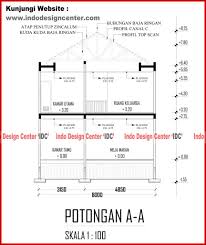 Rumah dengan ukuran ini biasanya disebut juga dengan apartemen model studio. 005 Potongan A A Jasa Desain Rumah Jakarta Jasa Gambar Rumah Jasa Arsitek Rumah Jasa Interior Rumah Jasa Renovasi Rumah Jasa Bangun Rumah Jasa Desain Rumah Minimalis Murah 2019 Harga Biaya Jasa Desain
