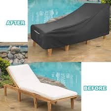 4.4 out of 5 stars 113. Buy Femuar Patio Chaise Lounge Cover Heavy Duty Waterproof Lounger Chair Cover Outdoor Chaise Longue Cover Uv Resistant Waterproof Windproof Dust Proof Online In Turkey B0919w5nhf