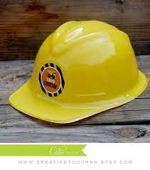 Construction Birthday Construction Party Favor Construction Hard Hat Party Decoration Under Construction Dump Truck Birthday Hat In 2021 Construction Birthday Construction Party Favors Construction Party