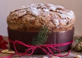Panettone An Italian Christmas Sweet Bread A Not Too Sweet Yeast Bread Filled With Raisins Candied Fruit Or Sweet Bread Bread Recipes Sweet Christmas Bread