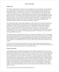 Your research proposal is an integral part of the research degree application process, and as such, it is worth investing time and energy to ensure when writing your proposal it is important to: Free 9 Sample Research Proposals In Ms Word Pdf