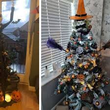 It looks nice to decorate the house as it brings the whole family together to work on the decorations and the family bond strenghte. People Are Decorating Their Christmas Trees For Halloween This Year Because Why Not Manchester Evening News