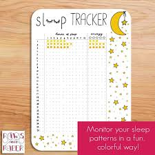 Printable Sleep Tracker For 28 Days Undated Insert For Your Etsy Bullet Journal Notebook Bullet Journal Writing Bullet Journal Inspiration