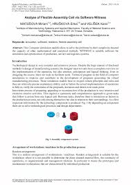 Эрика фурудо / erika furudo. Analyse Of Flexible Assembly Cell Via Software Witness Scientific Net