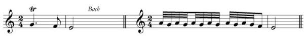 It's a rapid alternation between the written note (the principal note) and the note. C7a Ornaments