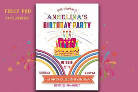 With canva's extensive range of online invitation say goodbye to generic invitation cards that will be easily forgotten. Colourful Birthday Invitation Card 371555 Card Making Design Bundles Colorful Birthday Birthday Invitations Card Making Designs