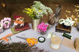 11 creative diy wedding guest books; Boho Bridal Shower Diy Flower Crown Bar