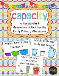 Nonstandard Capacity Unit For Kindergarten And First Grade From Busy Me Plus Three On Teachersnoteboo Measurement Kindergarten Math Measurement Teaching Volume